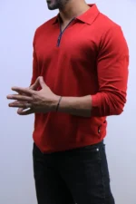 Old Money Long-Sleeve Polo Knit – Image 5