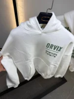 ORVIX Statement Graphic Hoodie – White – Image 5