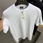 100% Cotton Essential T-Shirt – White-Black