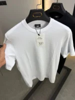 100% Cotton Essential T-Shirt – White-Black