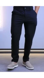 Slim-Fit Stretch Trousers – Image 2