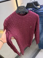Men's Cable Sweater – Image 3