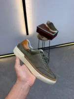 Olive Green Retro Sneakers – ZACSTORE – Image 9