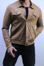 Premium Suede Trucker Jacket – ZACSTORE – Image 6