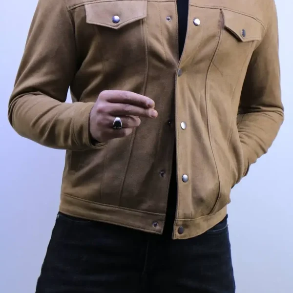 Premium Suede Trucker Jacket – ZACSTORE