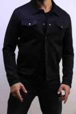 Premium Suede Trucker Jacket – ZACSTORE – Image 3