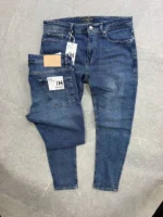 jeans  Men's basic Fit dark blue – Image 3