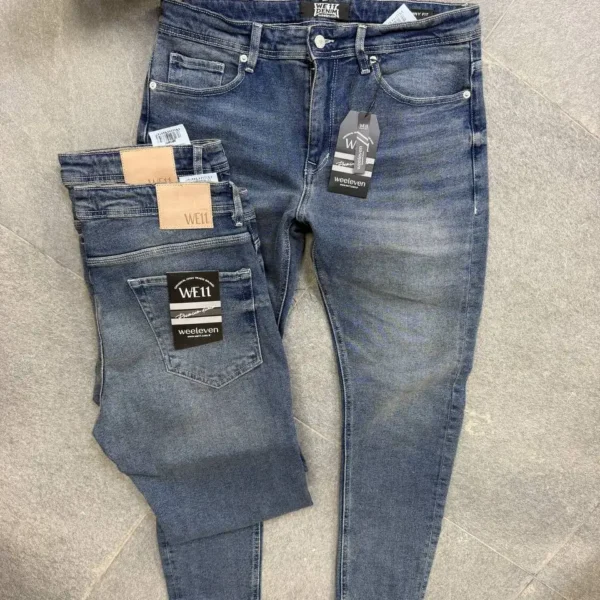 Men’s Slim Fit Blue Denim Jeans – ZACSTORE