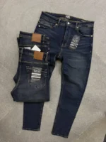 Men’s Dark Blue Skinny Jeans | ZACSTORE – Image 4