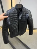 Men’s Black Quilted Jacket – Premium Modern Style | ZACSTORE – Image 2