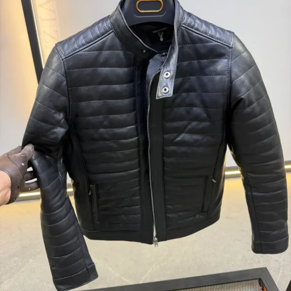 Men’s Black Quilted Jacket – Premium Modern Style | ZACSTORE
