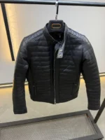 Men’s Black Quilted Jacket – Premium Modern Style | ZACSTORE – Image 4
