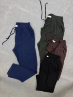Men's Relaxed Drawstring Linen Blend Pants